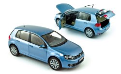 VW Golf VI 1.4 TSI (Typ 1K, Schräghecklimousine, fünftürig), Modell 2008-2012, shark blue metallic, 