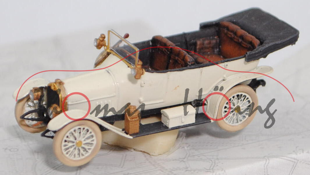 Audi Typ B 10/28 PS (Modell 1911-1917), perlweiß, Artitec®, 1:87, mb (Handarbeitsmodell)