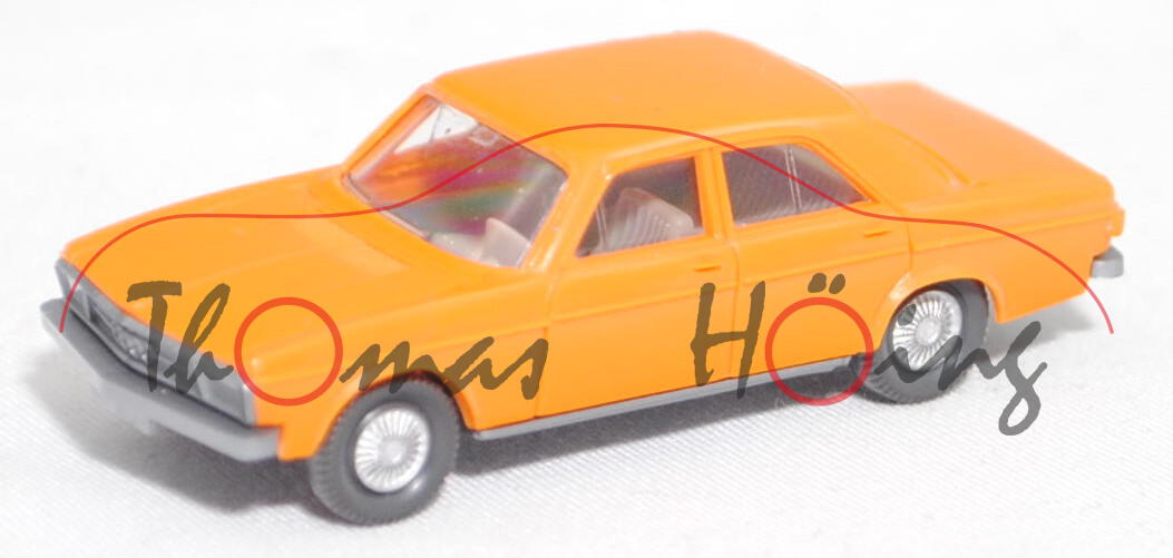 006e Audi 100 (Baureihe C1, Typ 104, Mod. 1968-1973), h.-gelborange, Wiking, 1:87 (Achsen oxydiert)