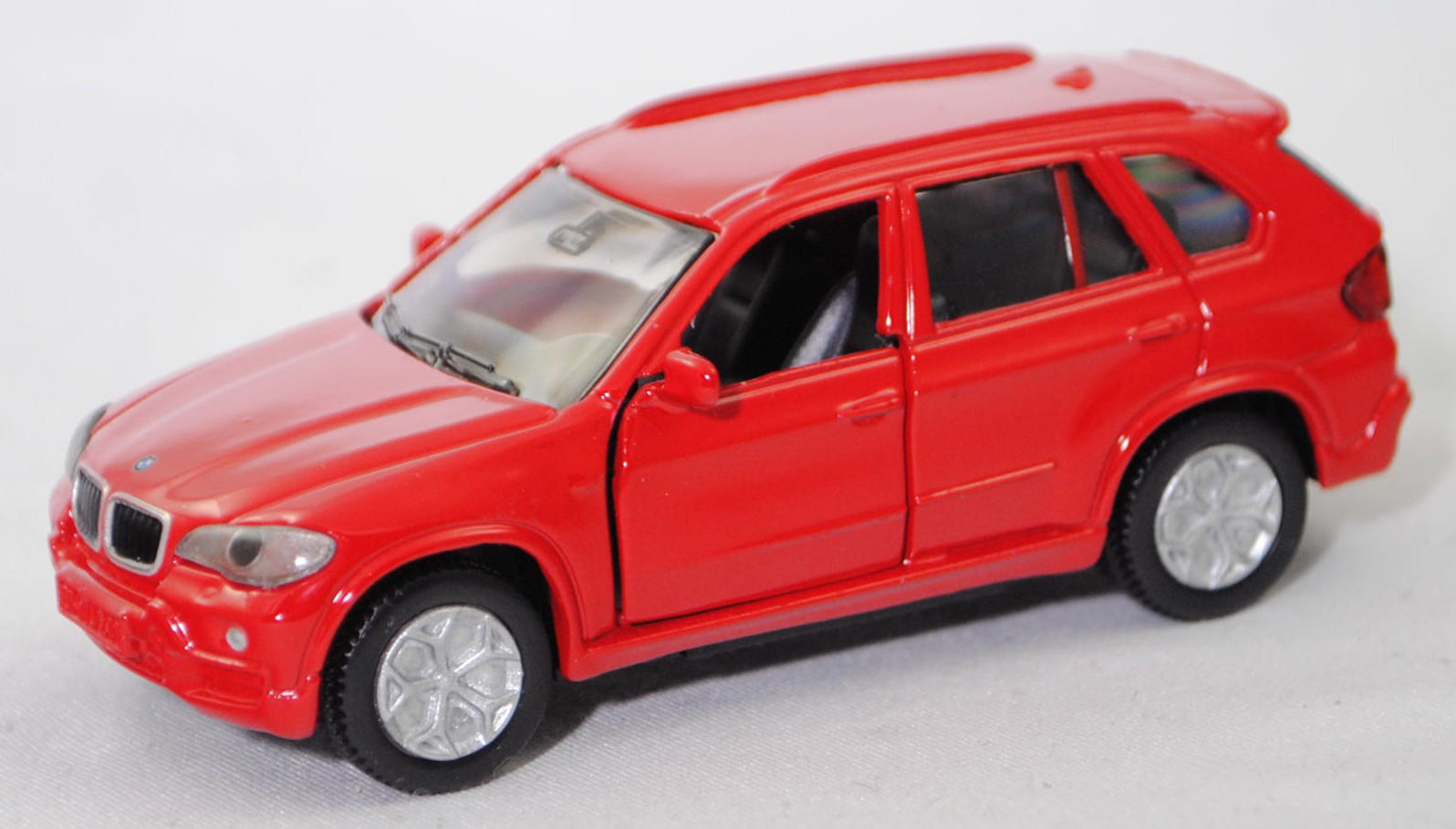 00003 BMW X5 3.0si / xDrive30i (E70, Vorfacelift, Modell 2006-2008 als X5 3.0si bzw. 2008-2010 als X5 xDrive30i), hell-karminrot, innen schwarz, SIKU SUPER, 1:58, m