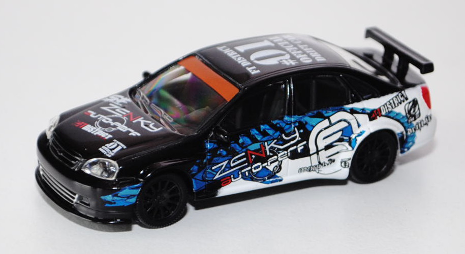 Chevrolet Lacetti WTCC, schwarz/reinweiß, ZENKY / AUTO-PERF / FT DISTRICT / 01 / OFFICIAL / DRIFT CA