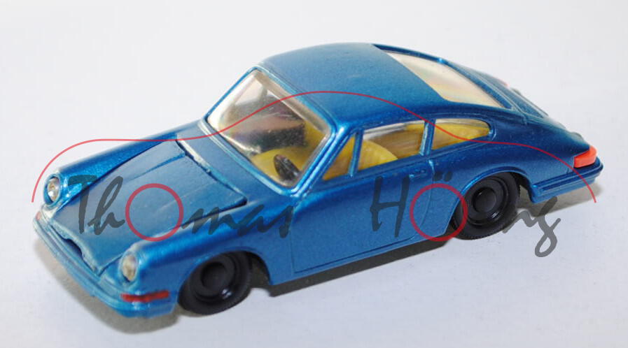 Porsche 911, verkehrsblaumetallic, innen gelb, Lenkrad schwarz, R1, HL Kunststoff, P3m