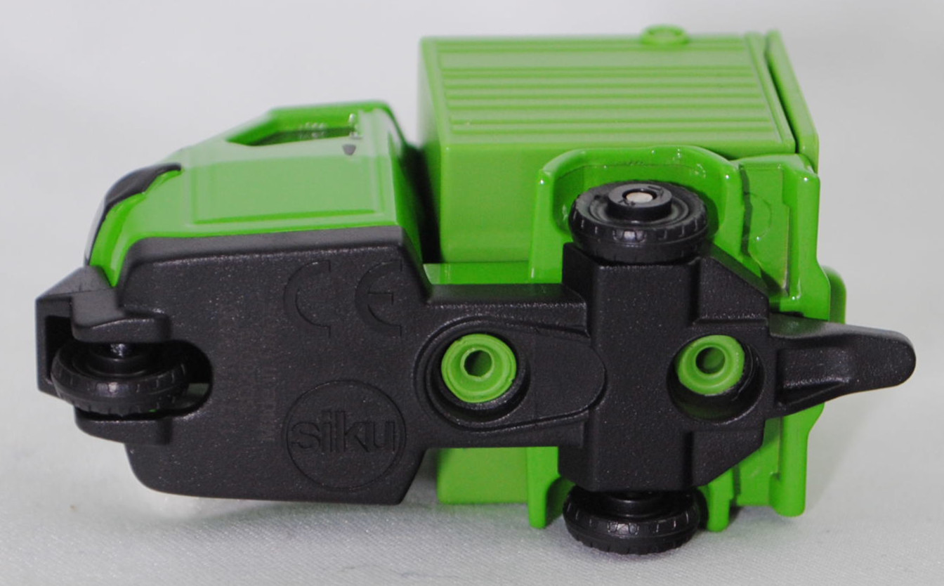 00001 Ape 50 2T E4 Kasten (Typ E4, Modellcode E33L000A40, Facelift 2019, Modell 2019-), gelbgrün (verde limasa), SIKU SUPER, 1:43, P29f