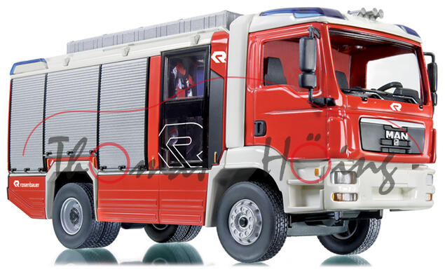 MAN TGM Rosenbauer AT, feuerrot, Wiking, 1:43, mb