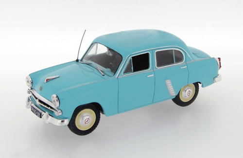 Moskwitsch 402, Baujahr 1957, Modell 1956-1965, hell-türkisblau, IST Models, 1:43, PC-Box