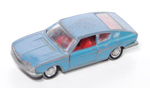 Audi 100 Coupé S (C1, Typ 105), Modell 1970-1976, blaumetallic, innen rot, Lenkrad blaumetallic, Sch