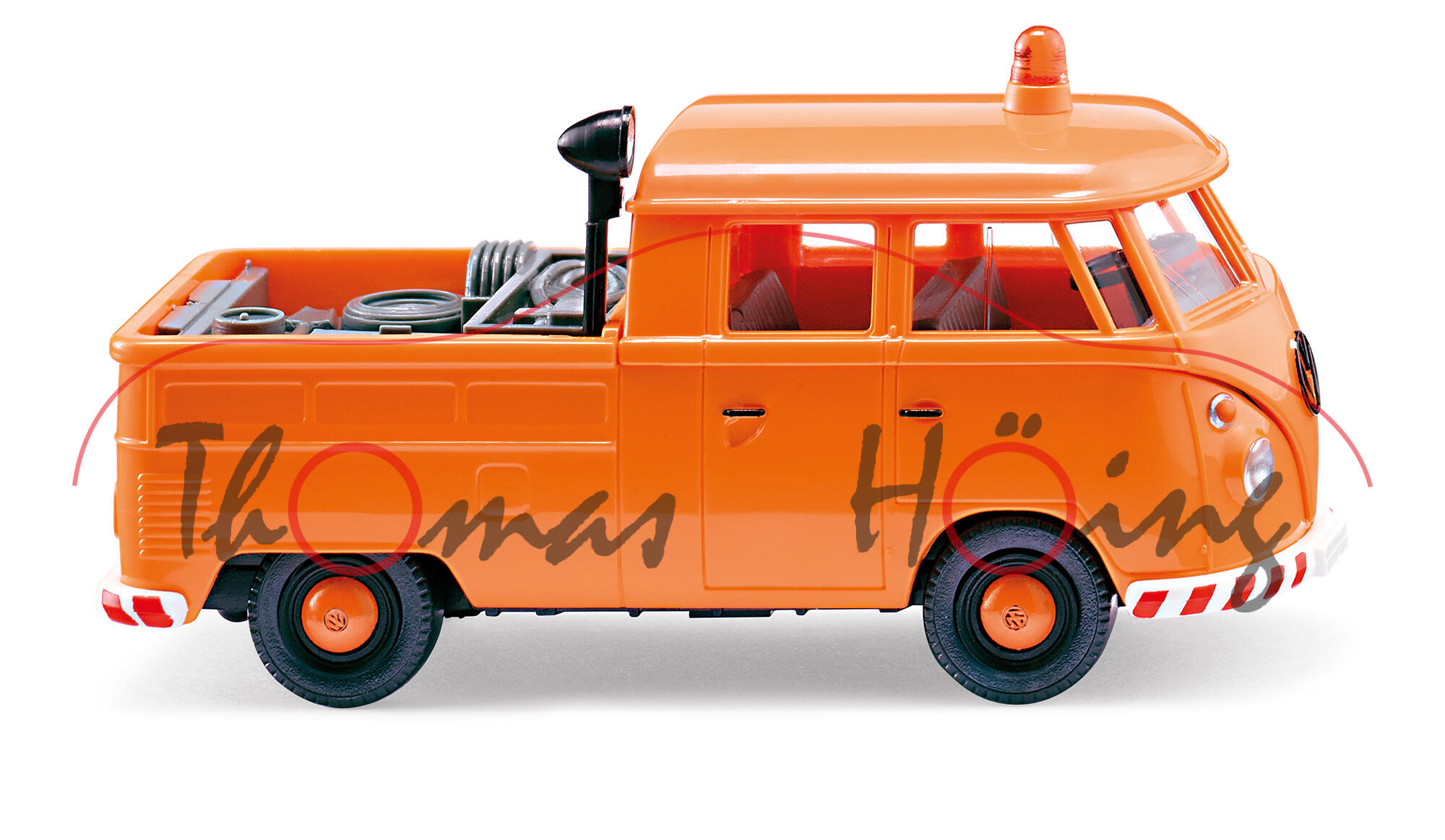 Kommunal - VW T1 1500 DoKa Doppelkabine (Mod. 1963-1967), kommunalorange, Wiking, 1:87, mb