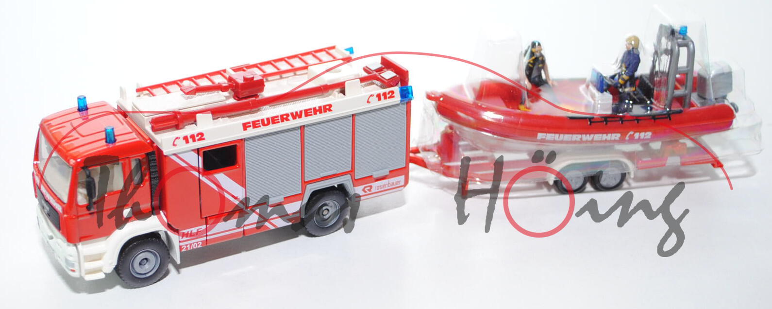 00000 HLF MAN TGA 18.460 M (Mod. 2000-2007) Feuerwehr (Aufbau: Rosenbauer) mit Anhänger und Mehrzwec