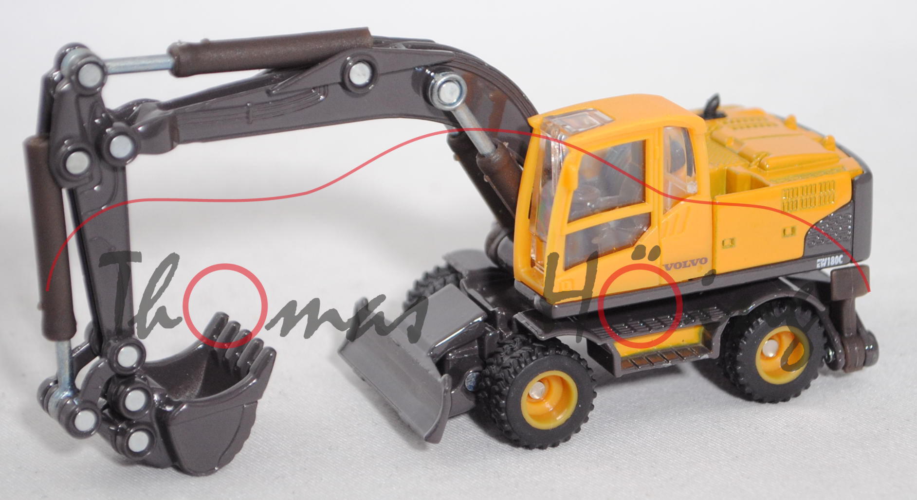 00000 VOLVO EW180C Mobilbagger (Mod. 2007-2014), hell-maisgelb/hell-graubraun, VOLVO, 1:87, L17mK