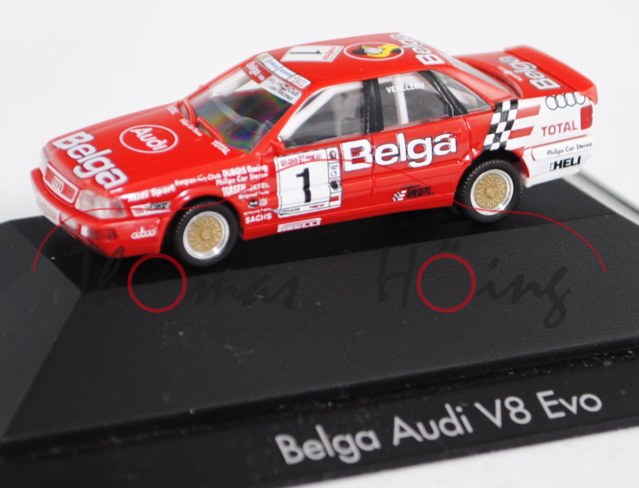 Audi V8 quattro Evo2 DTM (Typ R6, Modell 1991-1992), rot/weiß, Belgian Procar Championship Saison 19