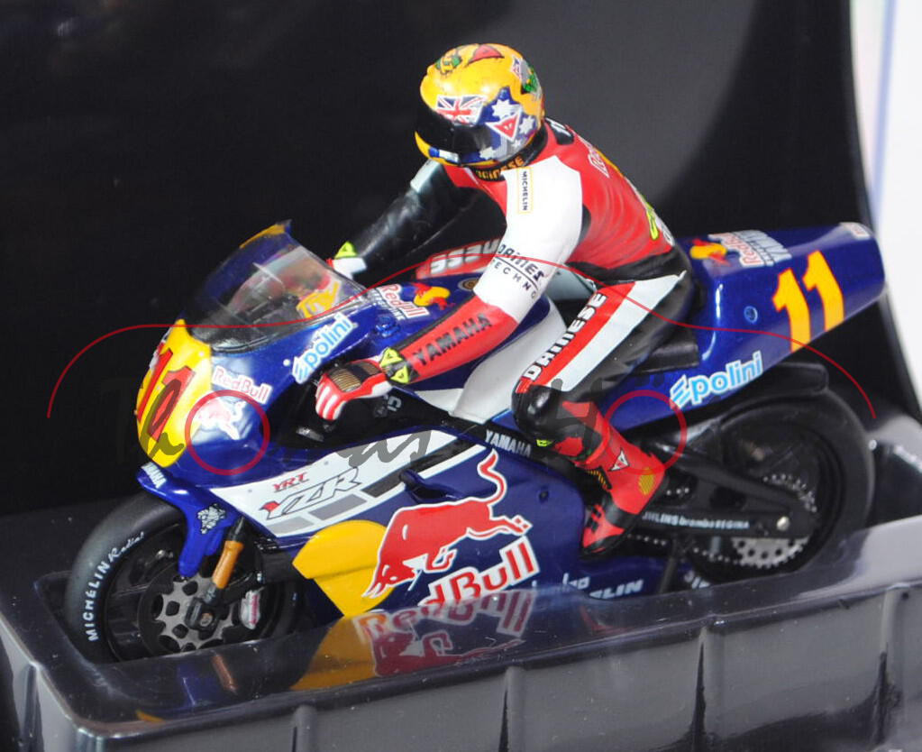 Yamaha YZR 500, ultramarinblaumetallic, Team Yamaha Motor Racing, Red Bull, Fahrer: Troy Corser, Nr.