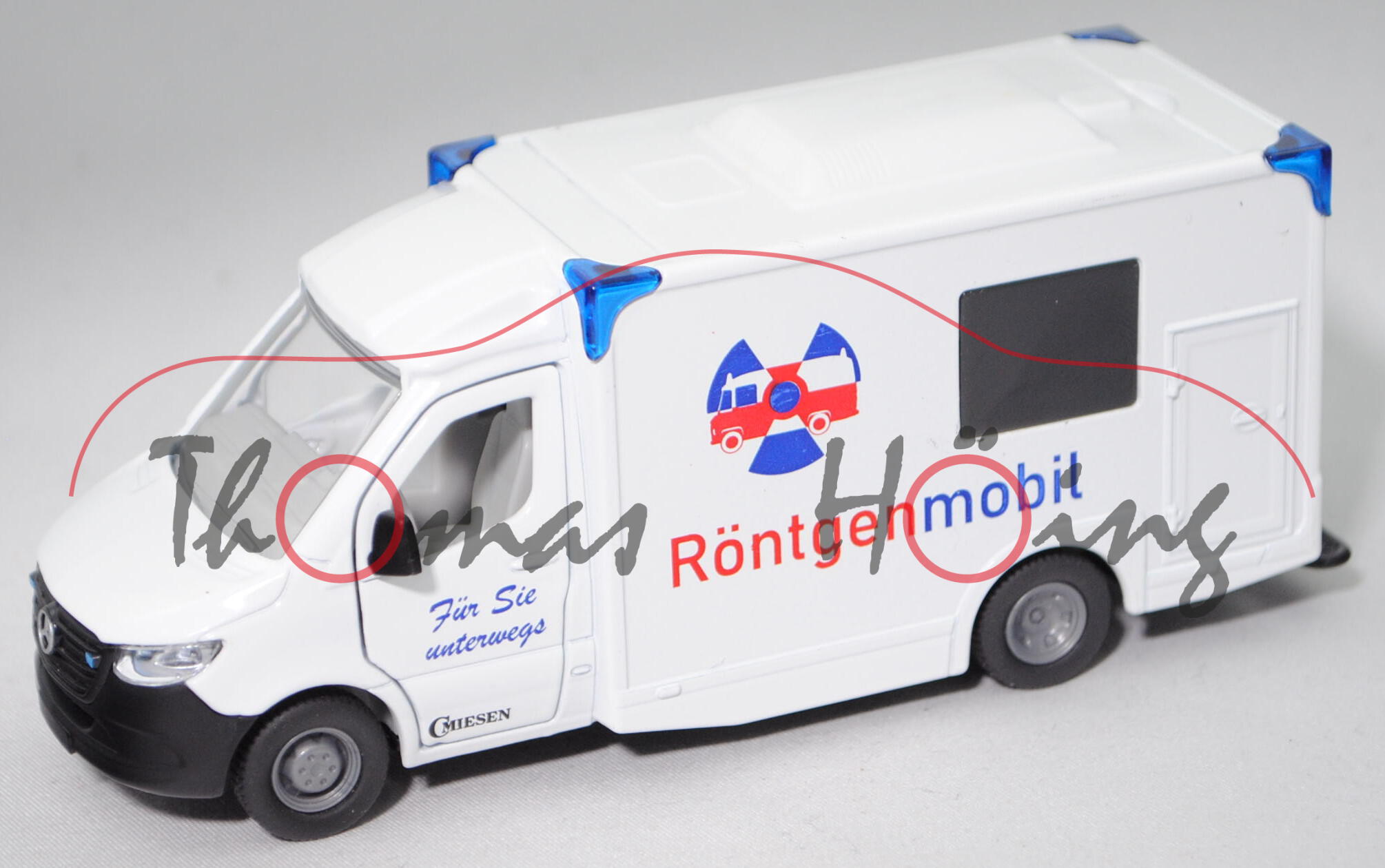 00401 Röntgenmobil MIESEN Rettungswagen, weiß, Sie / unterwegs / Röntgenmobil, SIKU, 1:50, L17mpK