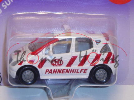 Mercedes-Benz A 160 (Baureihe W 168) AvD Pannenhilfe, Modell 1997-2001, reinweiß/rot, AvD PANNENHILF