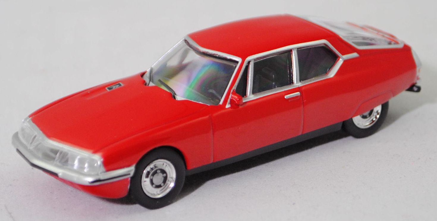 Citroen SM 2.7 (1. Generation, SB, Modell 1970-1972), rouge de rio (Farbcode AC 424), Norev CLASSIC, 1:58, Werbeschachtel (Limited Edition)