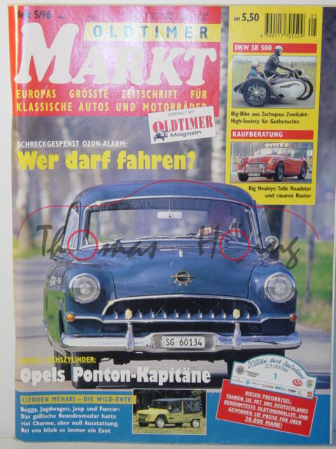 MARKT EUROPAS GRÖSSTE OLDTIMER-ZEITSCHRIFT, Heft 5, Mai 1996