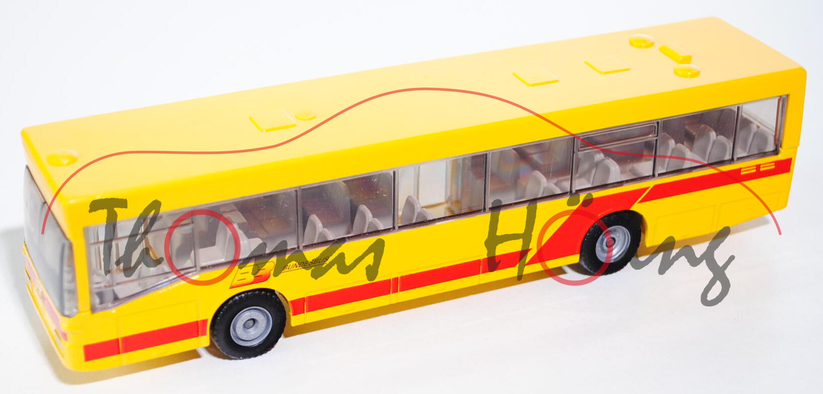 03800 Linienbus Mercedes O 405 N, kadmiumgelb, BUNDESBUS BB, LKW16, 3. Ausführung, 1:55, L15, A