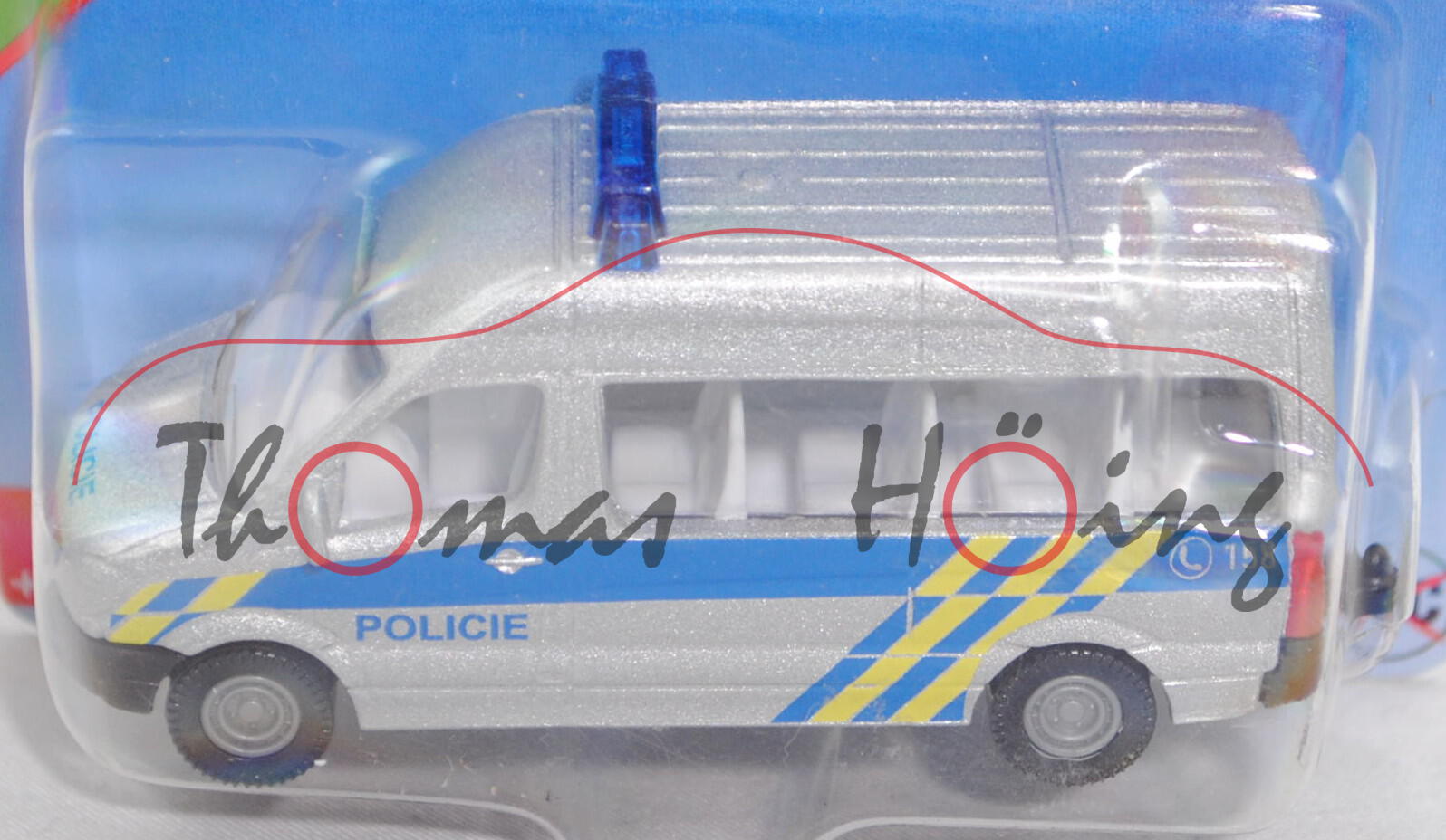 06101 CZ Mercedes-Benz Sprinter II (NCV 3, W 906, Mod. 06-13) Bus Police Van, silber, POLICIE, P29e