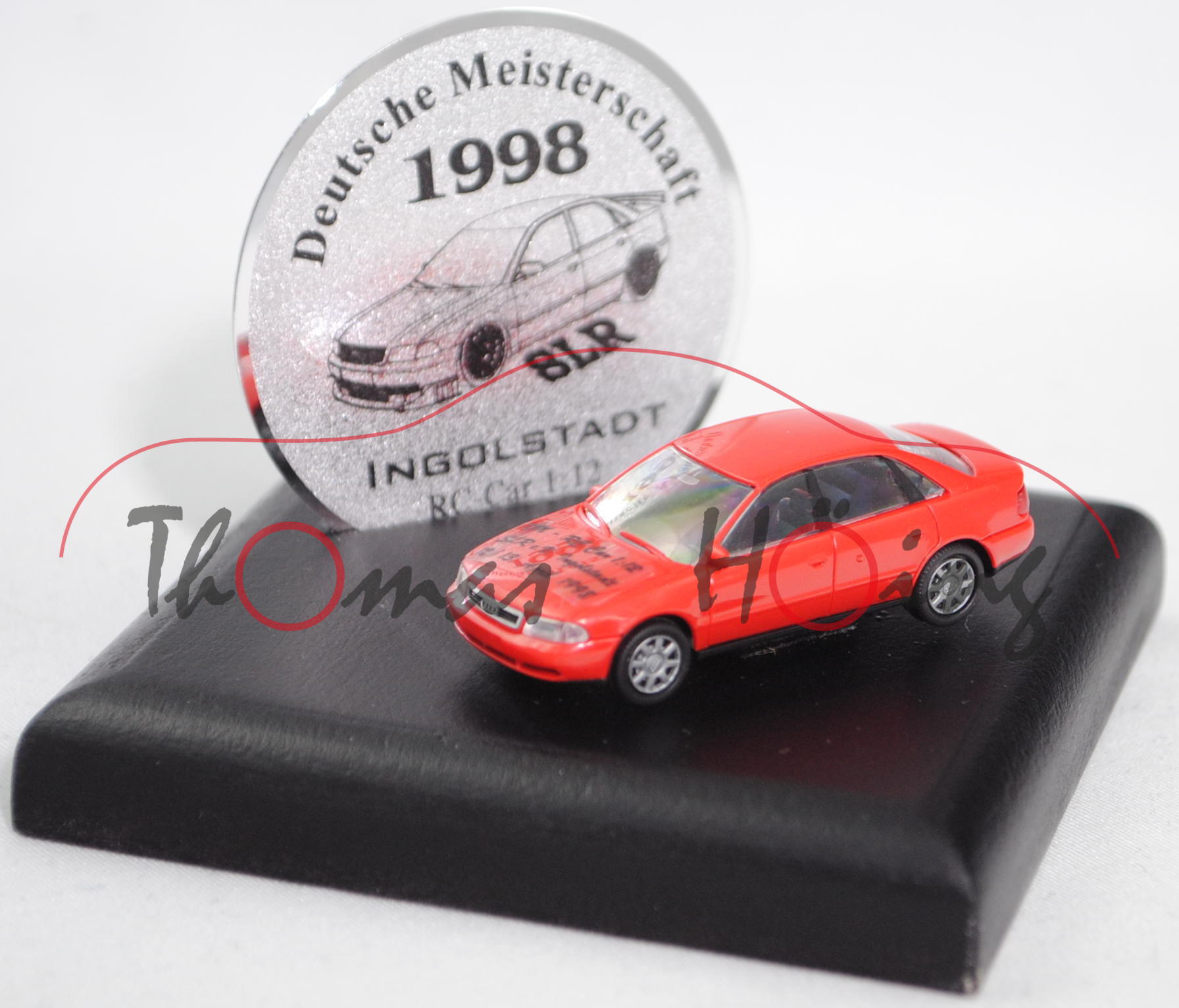 Audi A4 1.8 T quattro (B5, Typ 8D2, Mod. 94-99), hell-rot, DM - RC car 1998, Rietze, 1:87, Limited