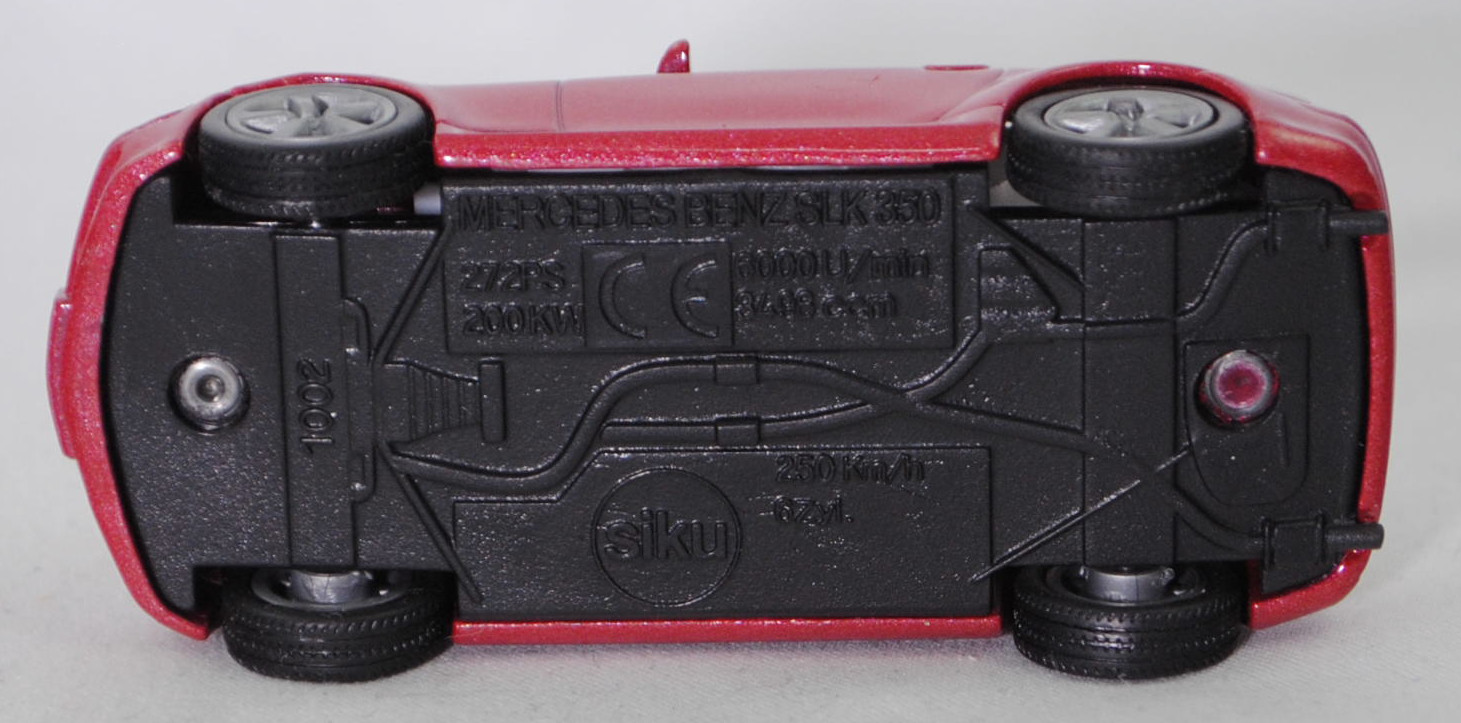 00013 Mercedes-Benz SLK 350 (interne Baureihenbezeichnung R 171, Vor-MoPf, Modell 2004-2008), hell-braunrotmetallic (bernsteinrot metallic), SIKU SUPER, 1:55, P29e
