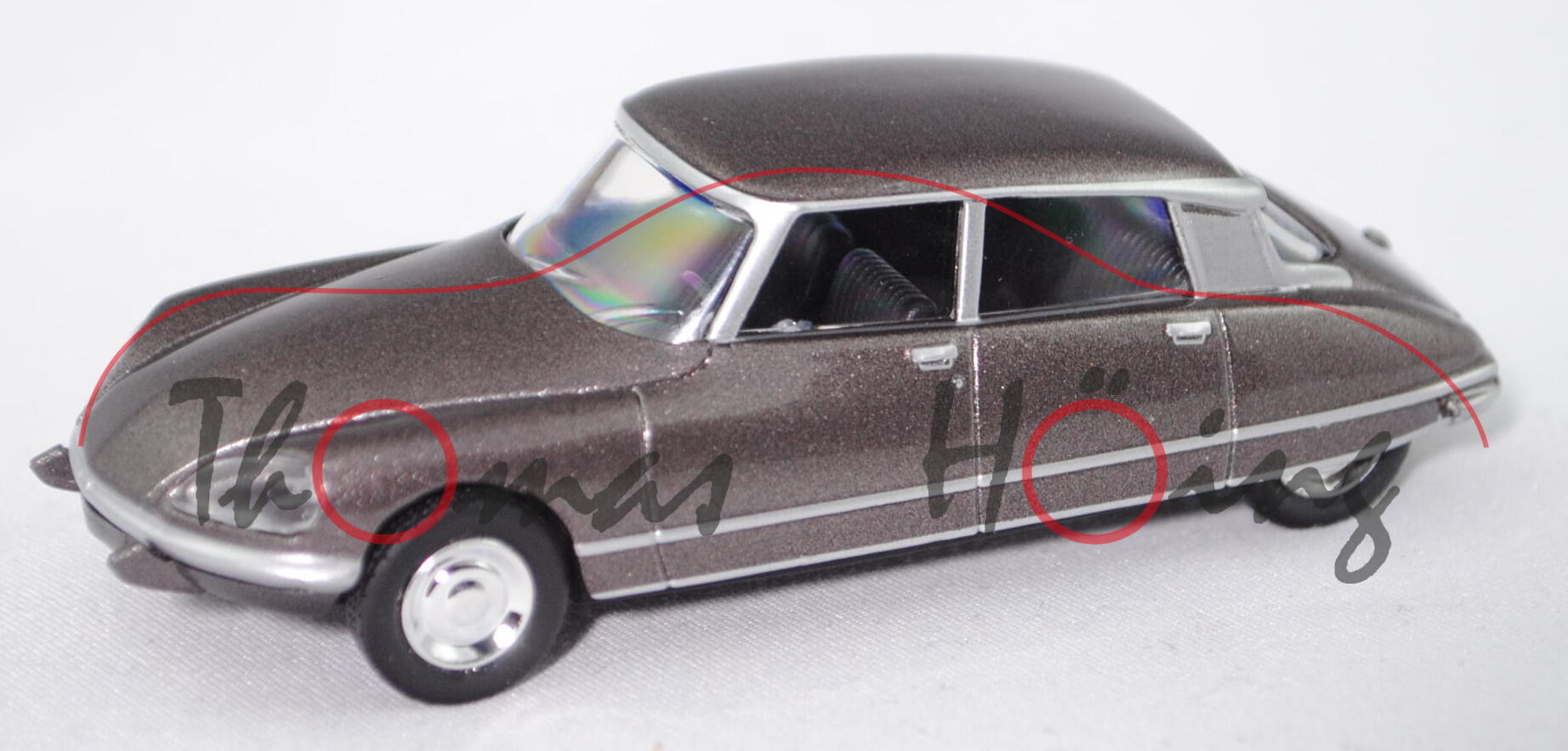 Citroen DS 23 Pallas (Modell 1972-1975), brun scarabee, NOREV, 1:58, Norev MULTIGAM CLASSIC, mb