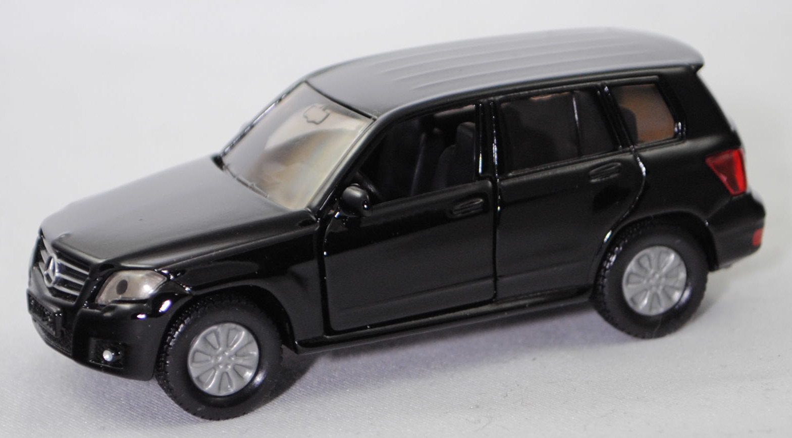 00001 Mercedes-Benz GLK 350 4MATIK (1. Generation, X 204, Vor-MoPf, Modell 2008-2012), schwarz, B45 silbergrau, SIKU SUPER, 1:55, m