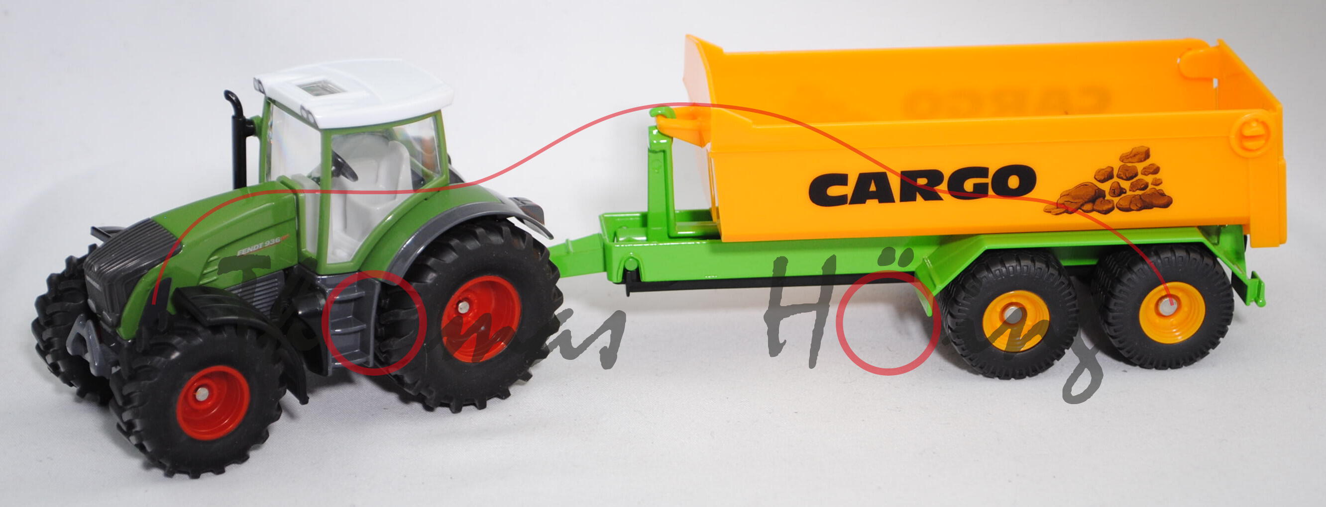 00000 Fendt 936 Vario Traktor (Modell 06-10) mit Tandem-Hakenliftfahrgestell mit Abrollkipper