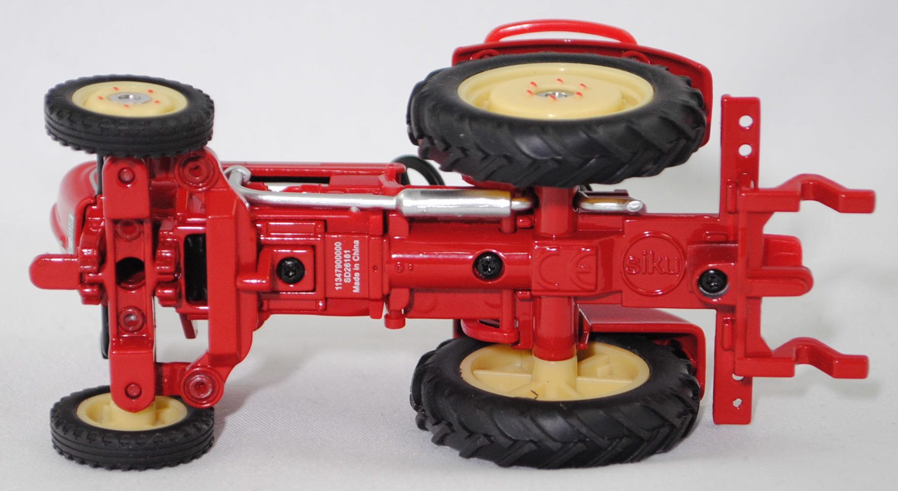 00000 PORSCHE-DIESEL Super N 308 (Baureihe Super, Typ Ackerschlepper, Modell 1957-1960), karminrot, Sitz schwarz, Lenkrad schwarz, MK-S 308, SIKU FARMER CLASSIC, 1:32, L17mpK