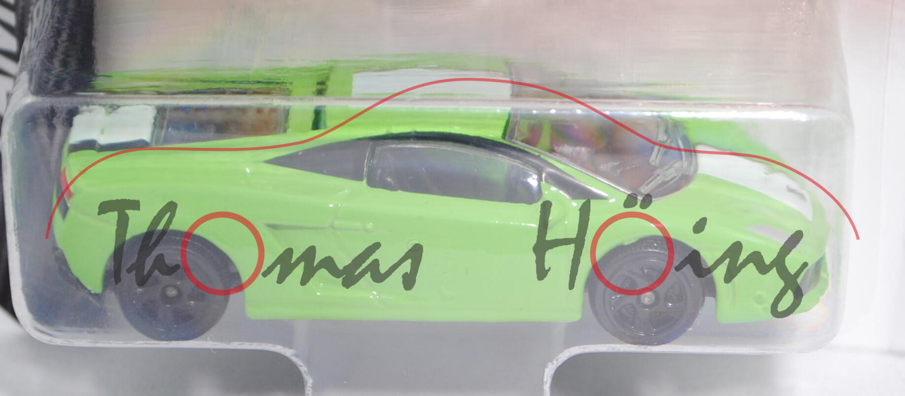 Lamborghini Gallardo LP 560-4 Racing, grün/weiß, Modell Nr. 3/6, majorette, Blister
