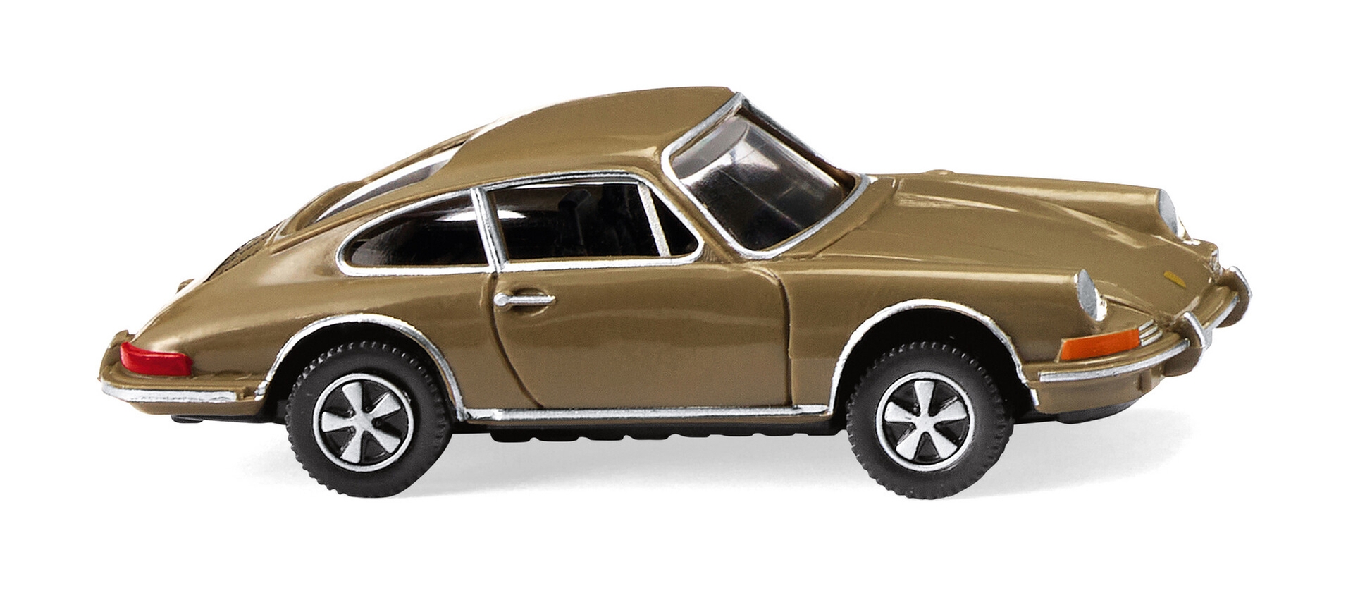 Porsche 911 Coupé (1. Gen. Porsche 911, Typ Urmodell, Mod. 1964-1967), khakigrau, Wiking, 1:87, mb