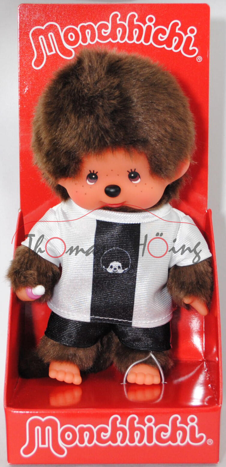 Monchhichi German Soccer Boy (deutscher Fußball Junge), 20 cm groß, Sekiguchi