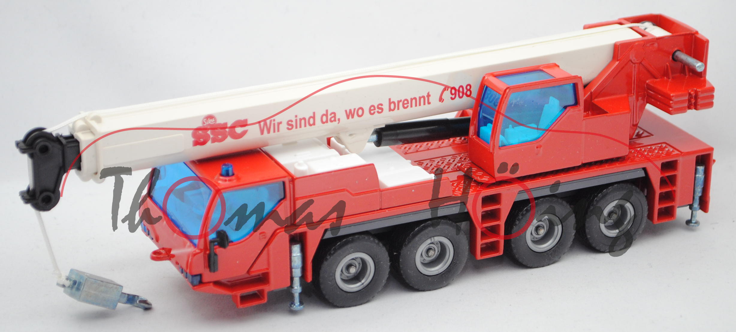 00408 Autokran Liebherr LTM 1060/2, rot/weiß, SSC - Wir sind da, wo es brennt C 908, L16nm