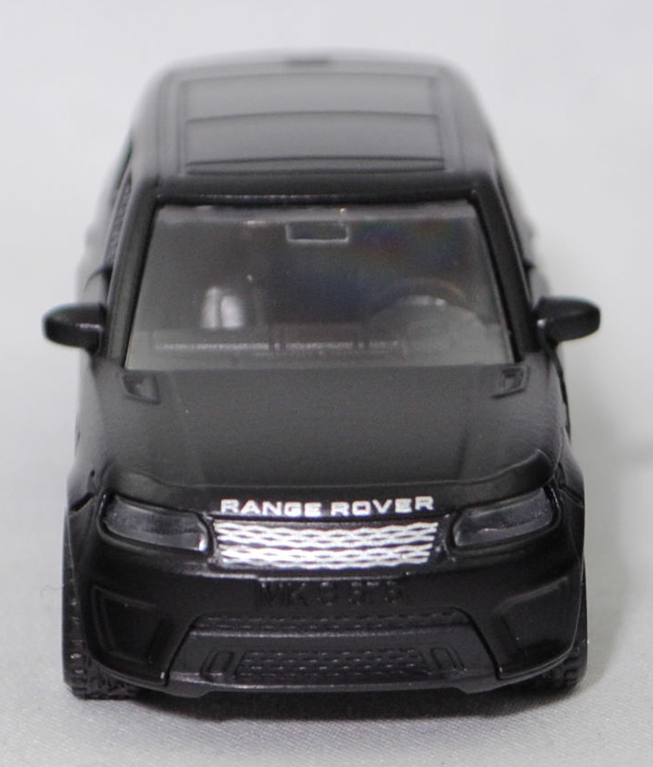 00000 Range Rover Sport SVR (2. Generation Range Rover Sport, interne Baureihenbezeichnung L494, Vorfacelift, Modell 2014-2017), schwarz, SIKU SUPER, 1:63, P29f