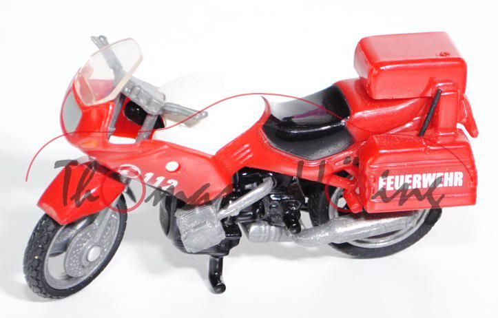 00000 BMW R 1100 RS (Modell 1993-2001) Feuerwehr-Motorrad, karminrot, C 112 / FEUERWEHR, ca. 1:31, Blaulic