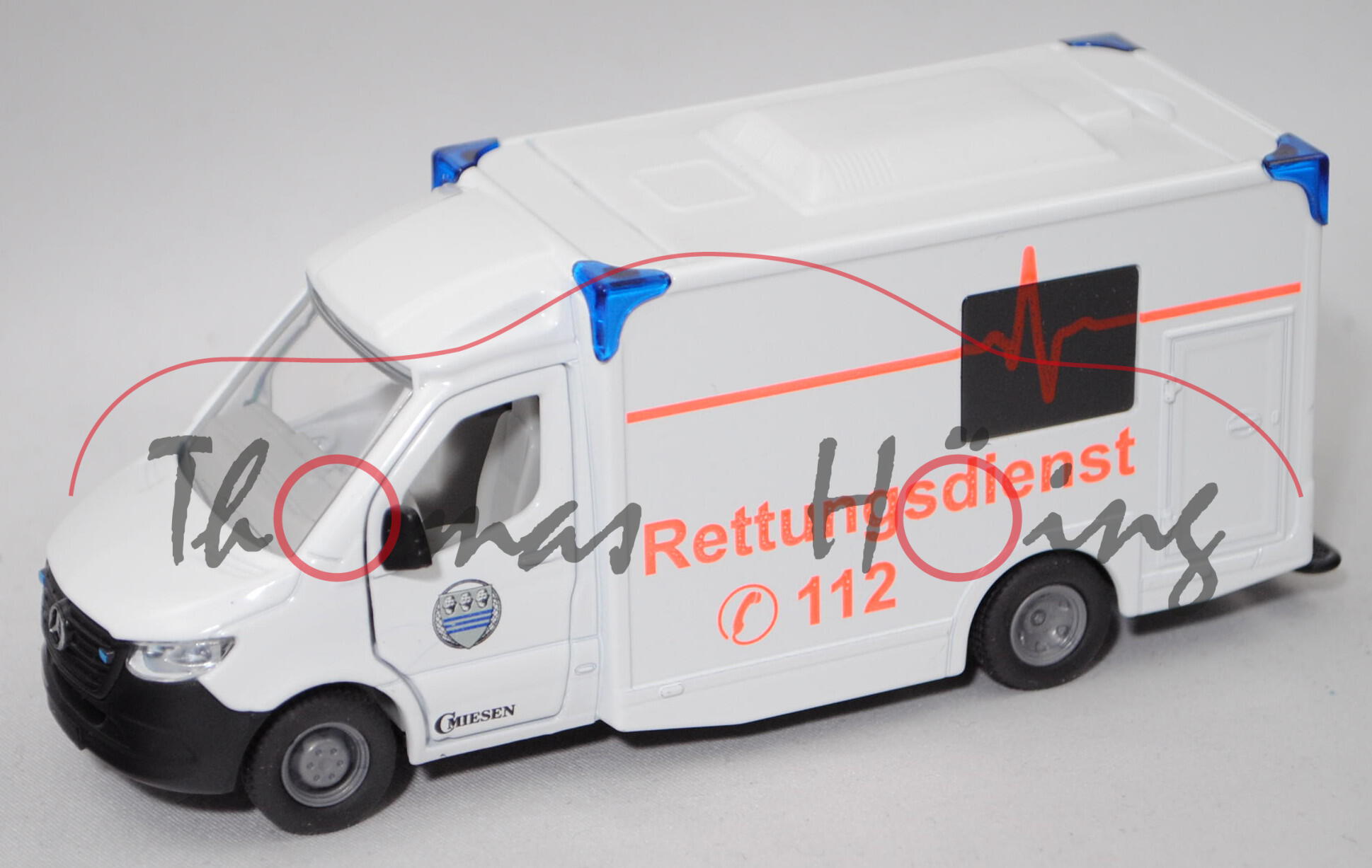 00401 Stadtlohn Rettungswagen mit Kofferaufbau, weiß, Rettungsdienst / C 112, SIKU, 1:50, L17mpK