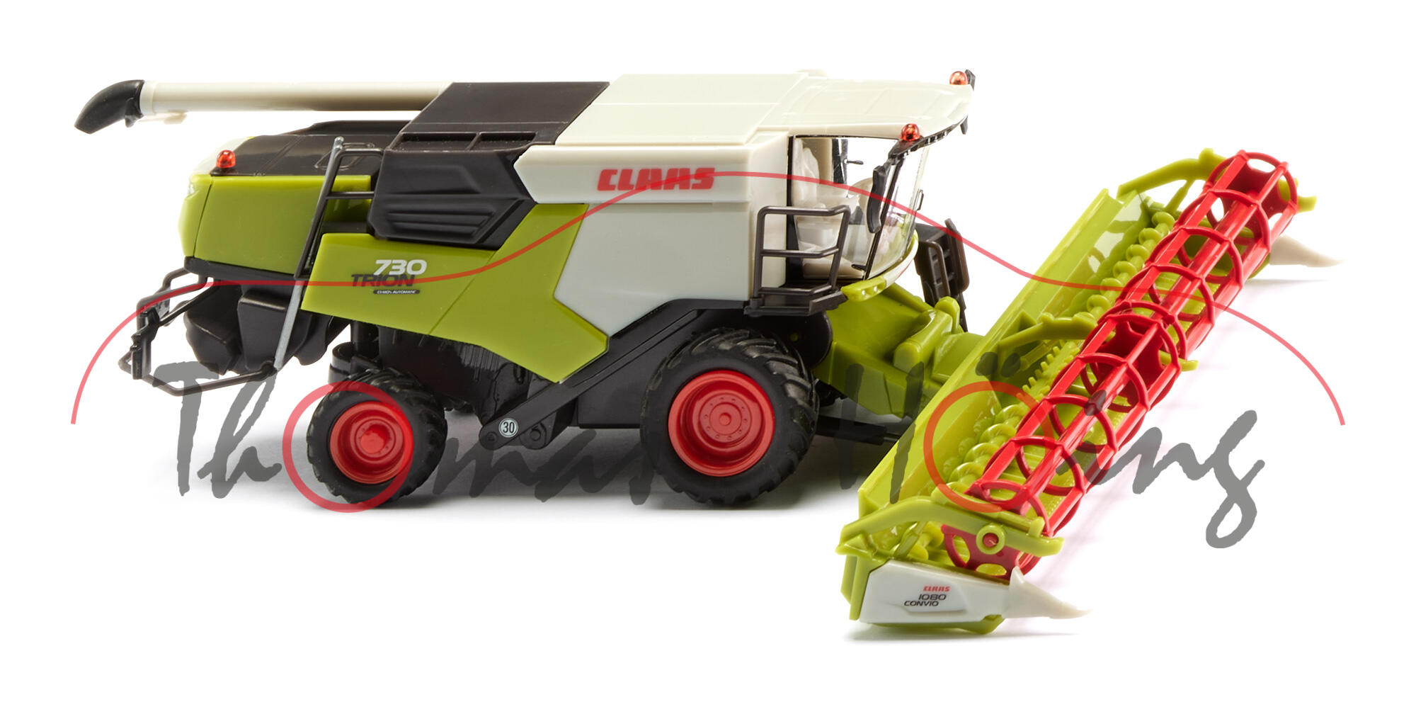 CLAAS TRION 730 Mähdrescher (Modell 2021-) mit Bandschneidwerk CONVIO 1080, Wiking, 1:87, mb