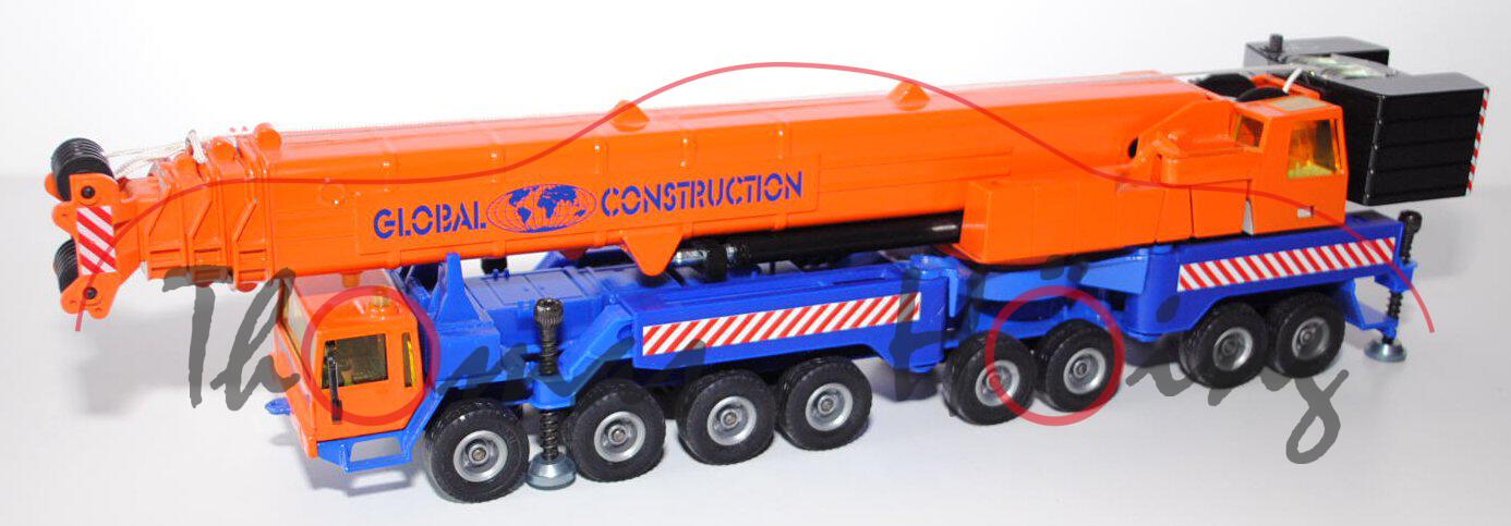 SIKU MEGA LIFTER Liebherr LTM 1800, reinorange/ultramarinblau, GLOBAL CONSTRUCTION