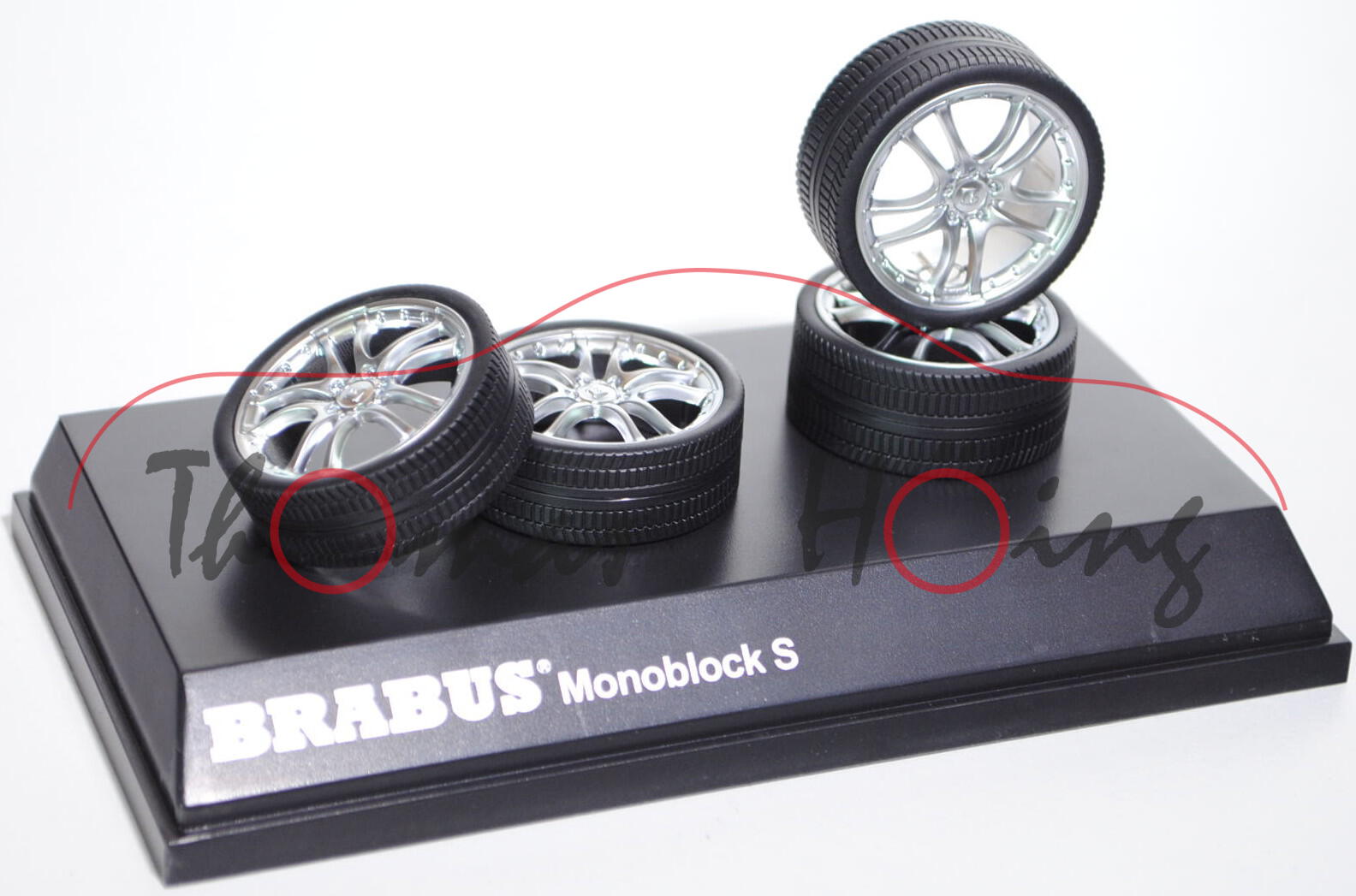 BRABUS® Monoblock S für Mercedes-Benz Modelle, silber/schwarz, Hot Works Racing Factory, 1:18, PC-Bo