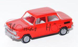 NSU TT (Typ 67), Modell 1967-1972, karminrot, innen grau, euro modell / I.M.U., 1:87, mb