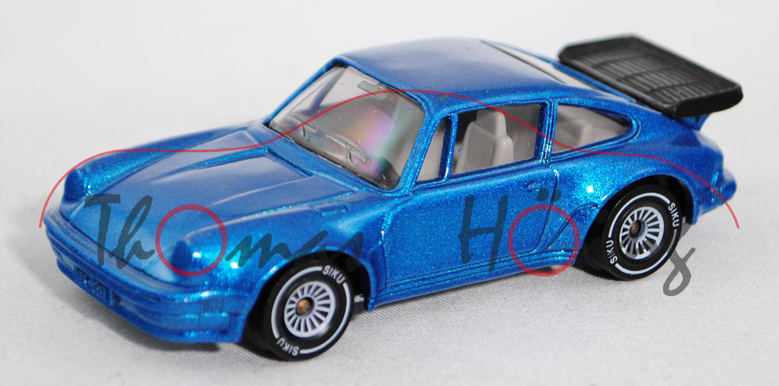 00006 Porsche 911 Turbo 3,3 (G-Modell Typ 930, Modell 1978-1989), verkehrsblaumetallic, innen reinwe