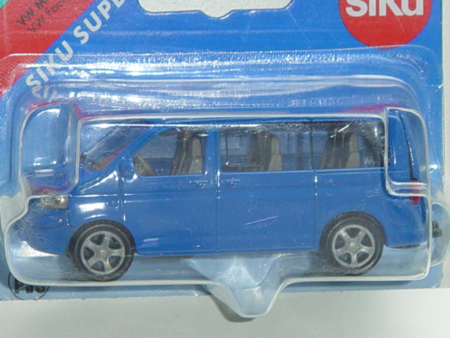 00000 VW T5 Multivan (Typ 7H, Modell 2003-2009), hell-signalblau, innen verkehrsgrau, Lenkrad verkeh