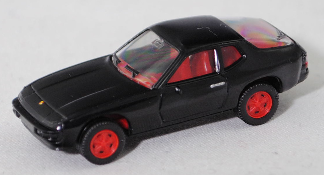 Porsche 924 (1. Generation, Baureihe 924, Mod. 1976-1977), schwarz (L041), Herpa, 1:87, mb (Limited)