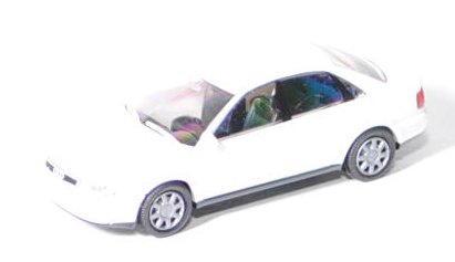 Audi A4 (Typ B5), Modell 1994-2000, reinweiß, Rietze, 1:87, Werbeschachtel