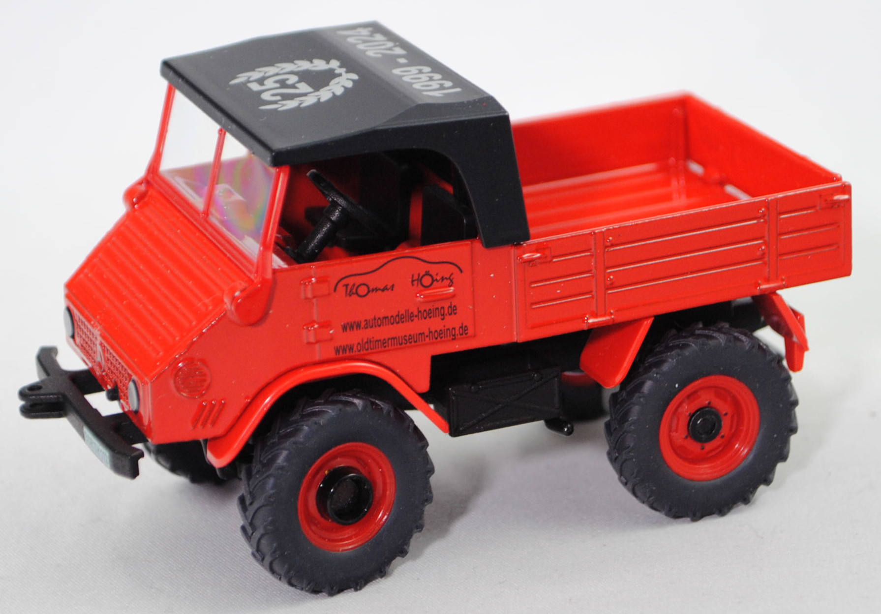 00405 25 Jahre Höing Unimog 411 (Modell 1957-1961), rot, Thomas Höing/1999-2024, SIKU, L17mpP