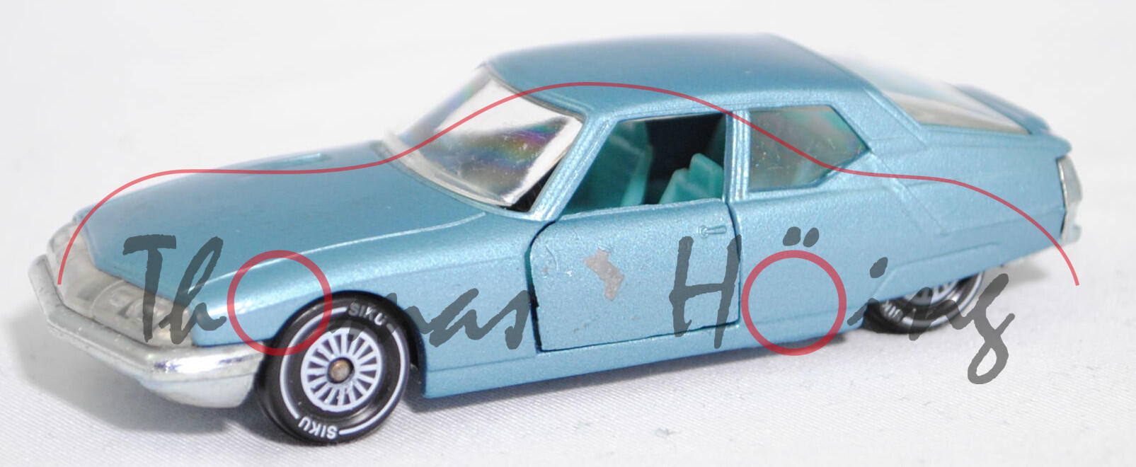 06403 HU Citroen SM 2.7 (1. Generation, Baureihe SM, SB, Modell 1970-1972), hellblaumetallic, innen hellblau, SIKU Ungarn / Metchy, 1:61, m- (Limited Edition / HUNGARY SPECIAL)