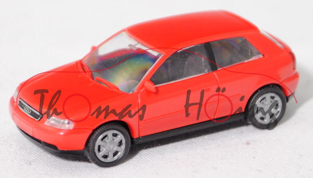 Audi A3 1.8 T 3-türig (1. Gen., Typ 8L, Modell 1996-2000), verkehrsrot (vgl. laserrot), Rietze, 1:87