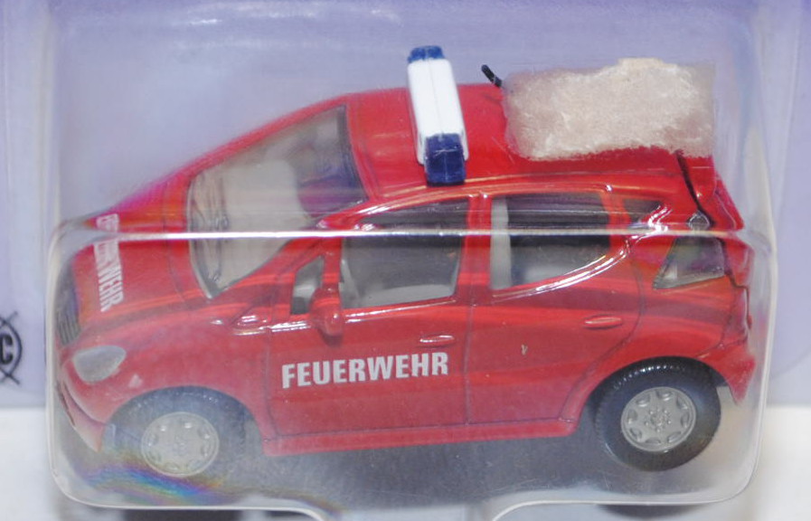 00000 Mercedes-Benz A 160 (Baureihe W 168) Feuerwehr-Vorauswagen, Modell 1997-2001, karminrot, innen