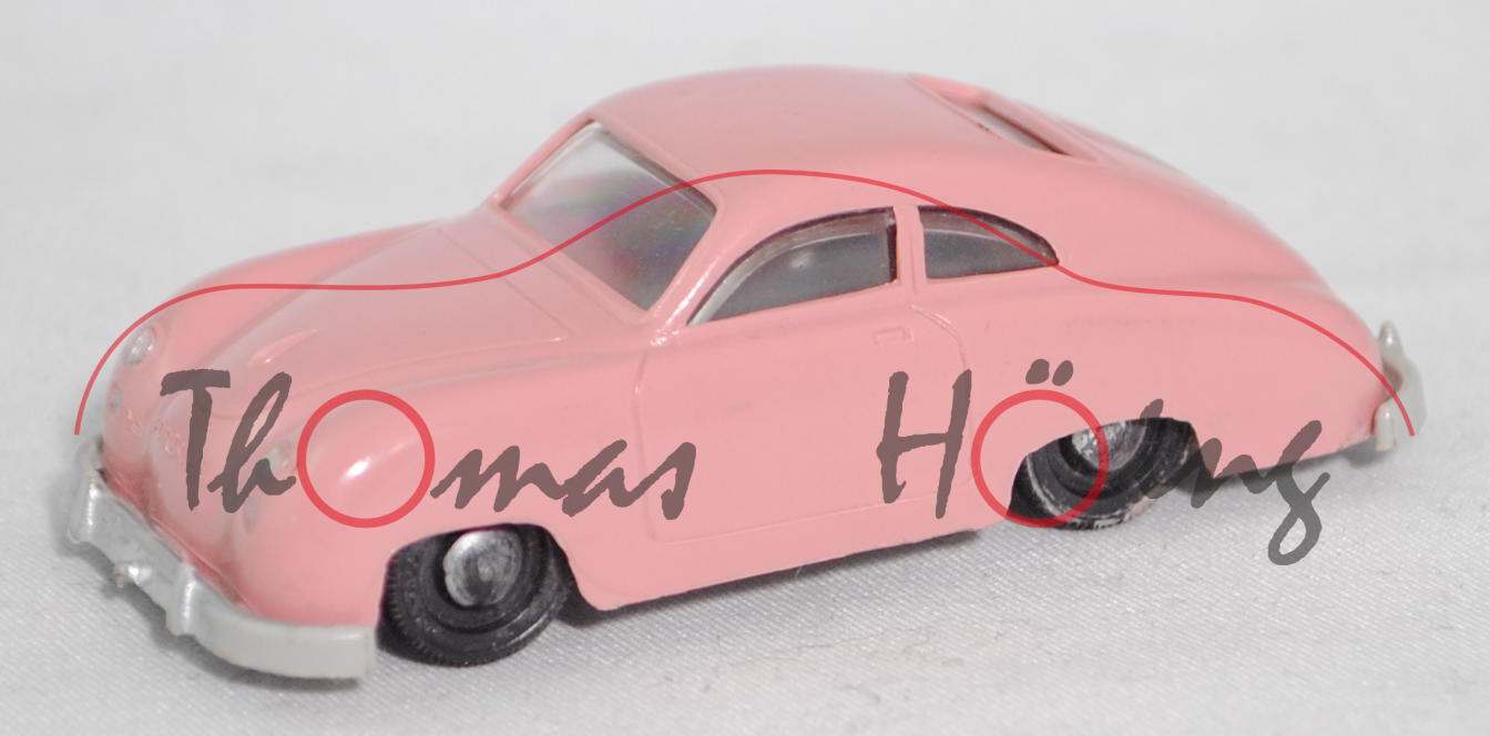 00004 Porsche 356 1100 Coupé (Typ Urmodell, Mod. 50-54, Baujahr 1952), hellrosa, RV 18/2 schwarz