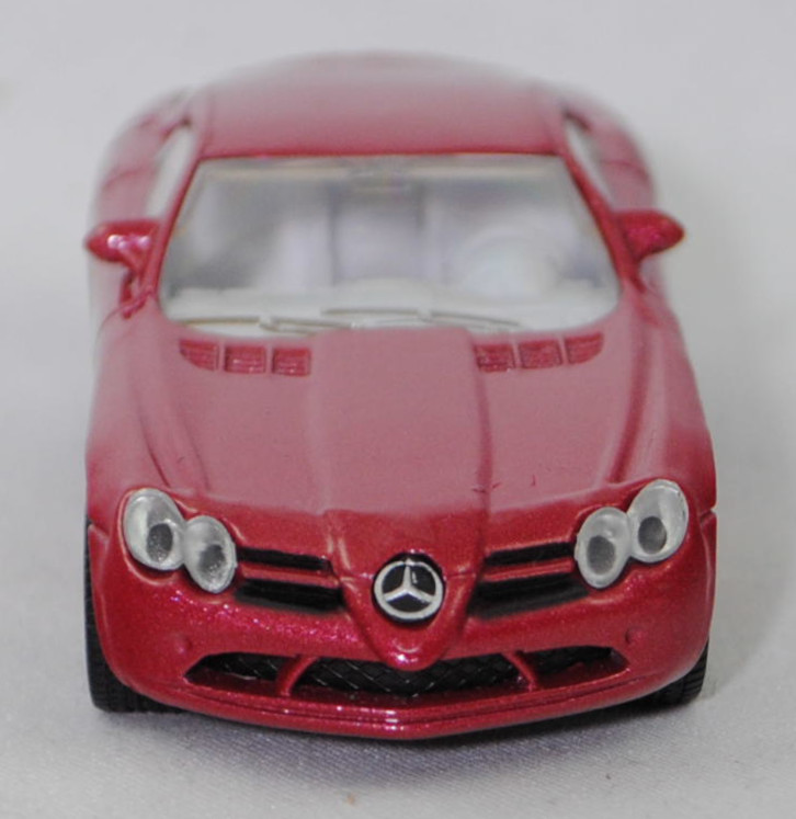 00005 Mercedes-Benz SLR McLaren (1. Generation, C 199, Modell 2004-2008), hell-braunrotmetallic, Bpr. 1004, B25a / B25b silbergrau, SIKU SUPER, 1:55, m