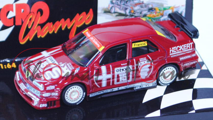 Alfa Romeo 155 V6 TI (Typ 167), Modell 1992-1995, rubinrot, DTM 1993, Nr. 15, Fahrer: Giorgio Franci