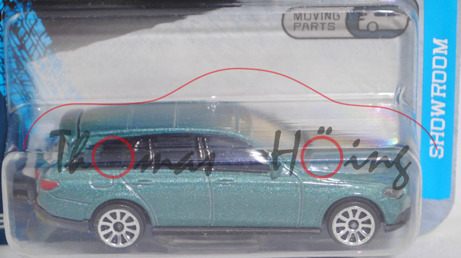 Mercedes-Benz E 450 4Matic T-Modell AVANTGARDE All-Terrain (X 213, Modell 2020-2023) (Nr. 232I), dunkel-minttürkismetallic, majorette, 1:62, Blister (SHOWROOM PREMIUM CARS)